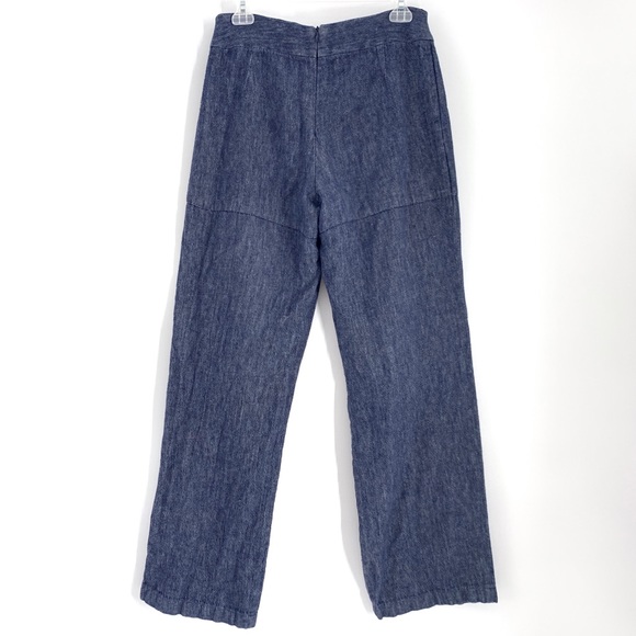 Wide Leg Linen Jean Pants Tavan & Mitto size 4 - Picture 5 of 7